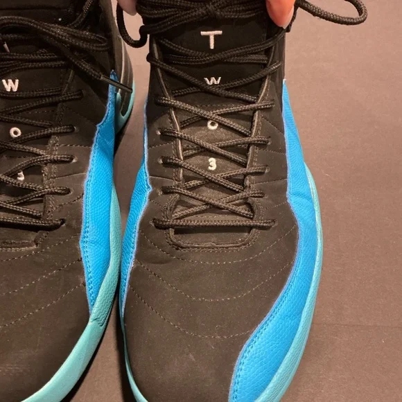 Nike Air Jordan 12 Retro Black Turbo Green Size 12 - Picture 6 of 16